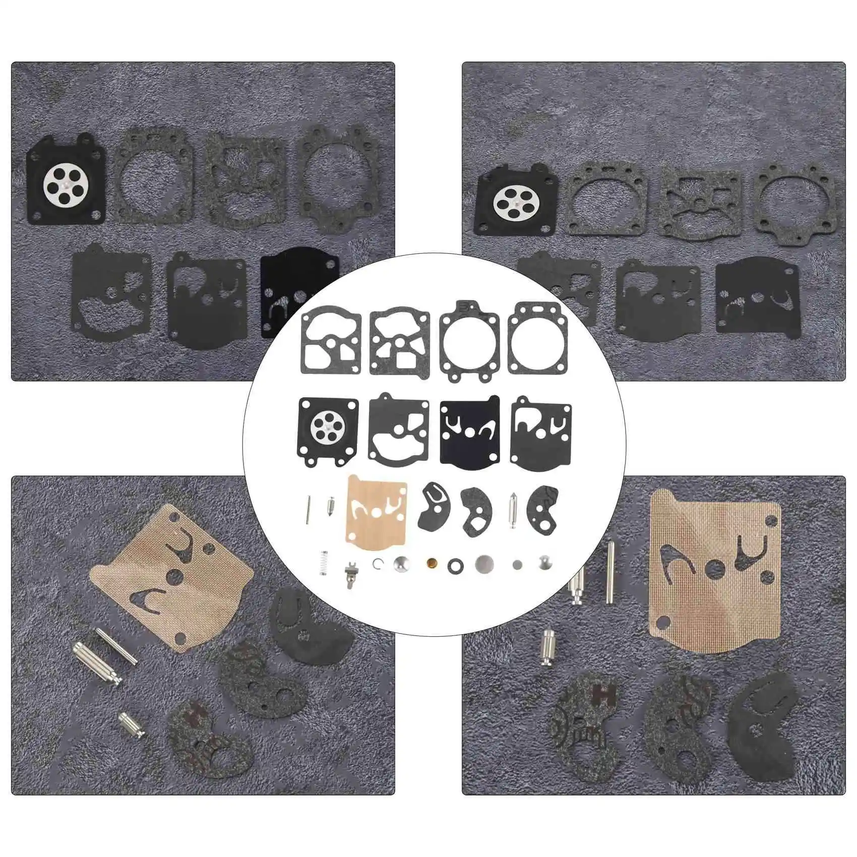 New Pack of 2 K10-WAT Carburetor Repair Kit for Walbro Carb Poulan Craftsman Chainsaw Trimmer Weedeater Leaf Blower