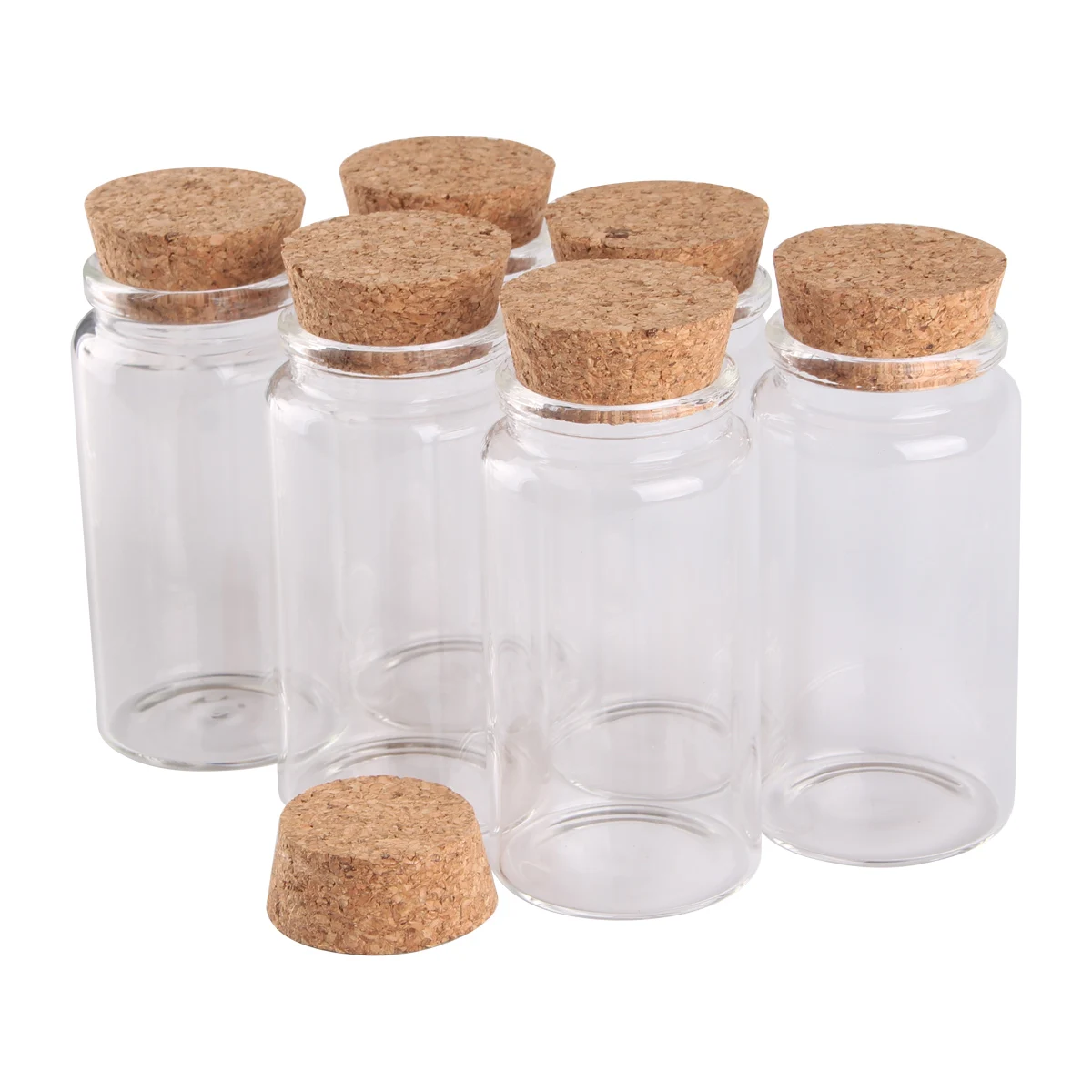 10 pieces 120ml 47*90mm Glass Bottles Bottles With Cork Stopper Pill Container Spice Bottle Wishing Bottles For Wedding Favors