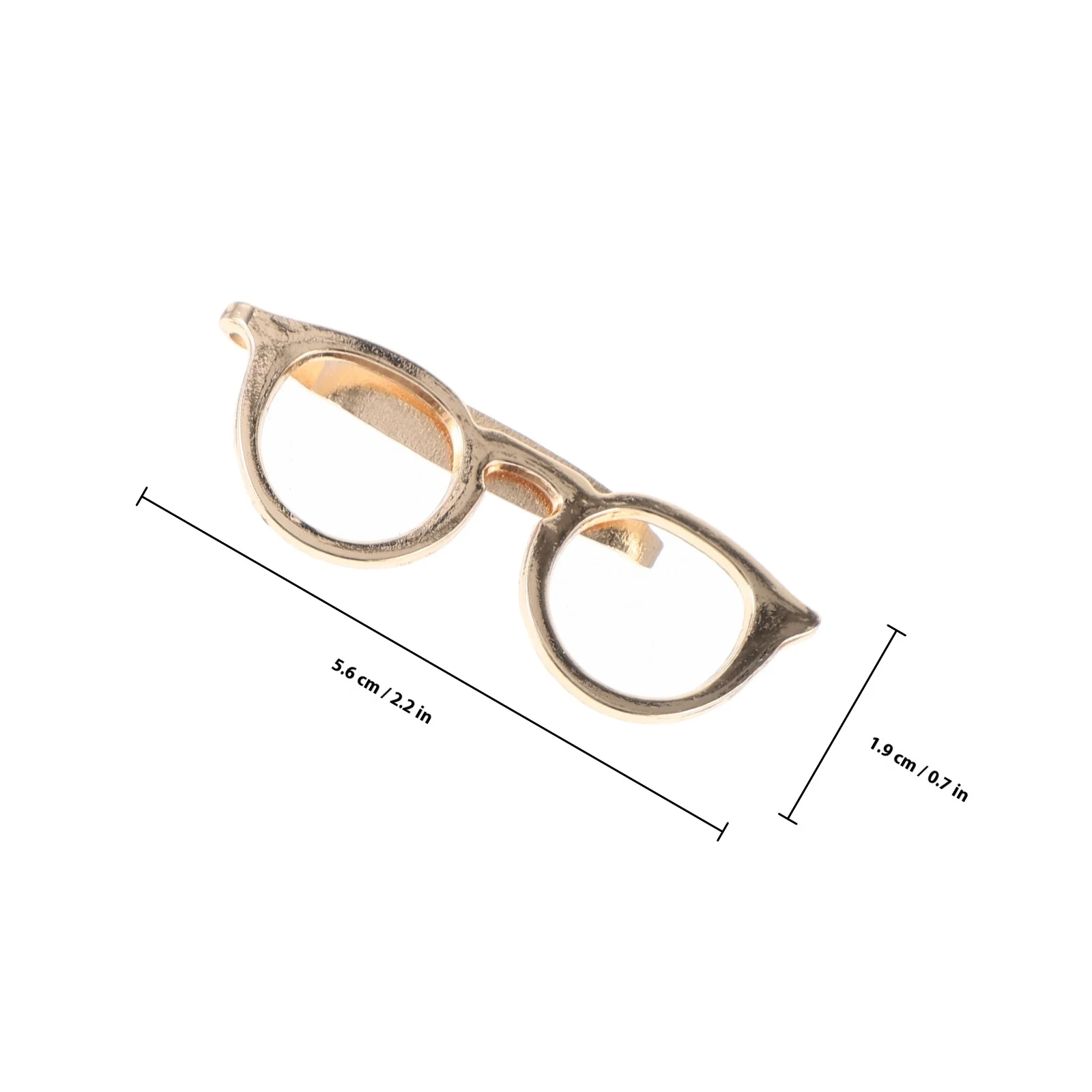 4pcs Metal Tie Glasses Design Durable Secure Strong Long Lasting Luster Exquisite Workmanship Classic Simple All Sizes