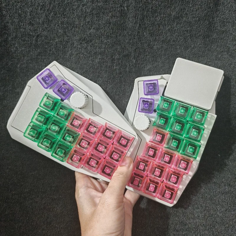 NEW Corne V4.1 3×6 Procyon Split Keyboard Custom Comes with A Built-in Knob Hot-swap Support RGB VIA Ergonomics Teclado Mecanico