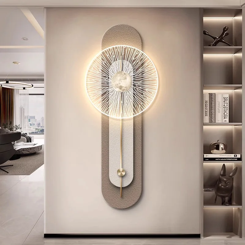 Light luxury entrance decorative painting Italian minimalist living room corridor end hanging painting high-grade sense crystal