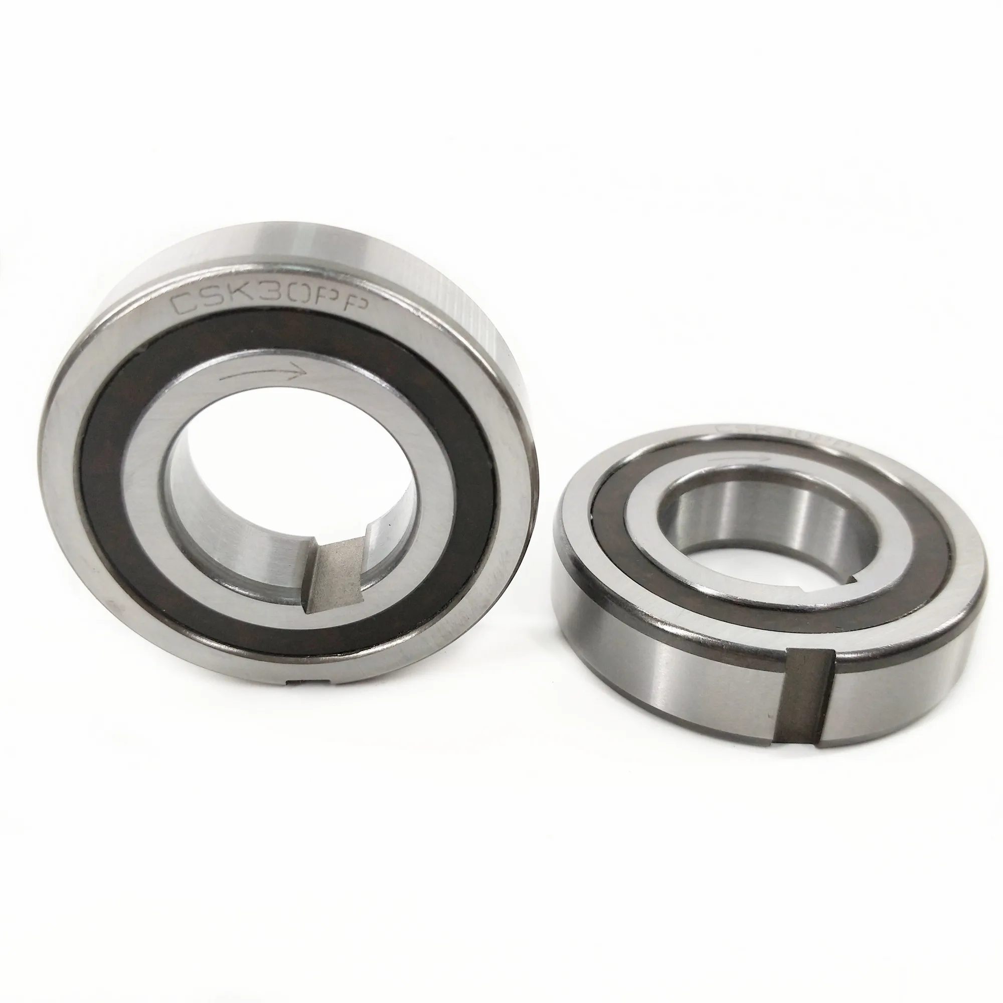 2pcs CSK40 CSK40PP Sprag one way clutch bearing  40x80x18  40x80x22 mm Freewheel Backstop Clutch bearings with keyway