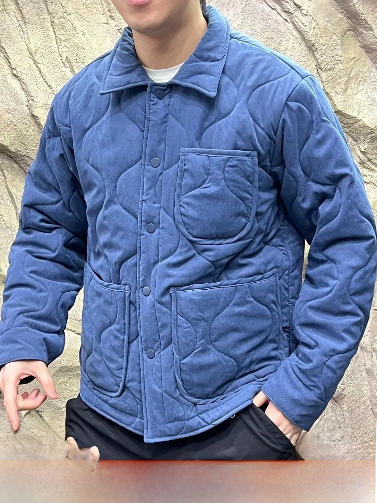 

Теплая хлопковая рабочая одежда Jaet, американская повседневная винтажная персиковая бархатная свободная верхняя одежда с лацканами, модная молодежная мода