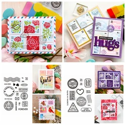 Sending Hugs With Love Forever Postage Mail Clear Silicone Stamp Scrapbooking Stencil DIY Crafts Card Album Making New 2024