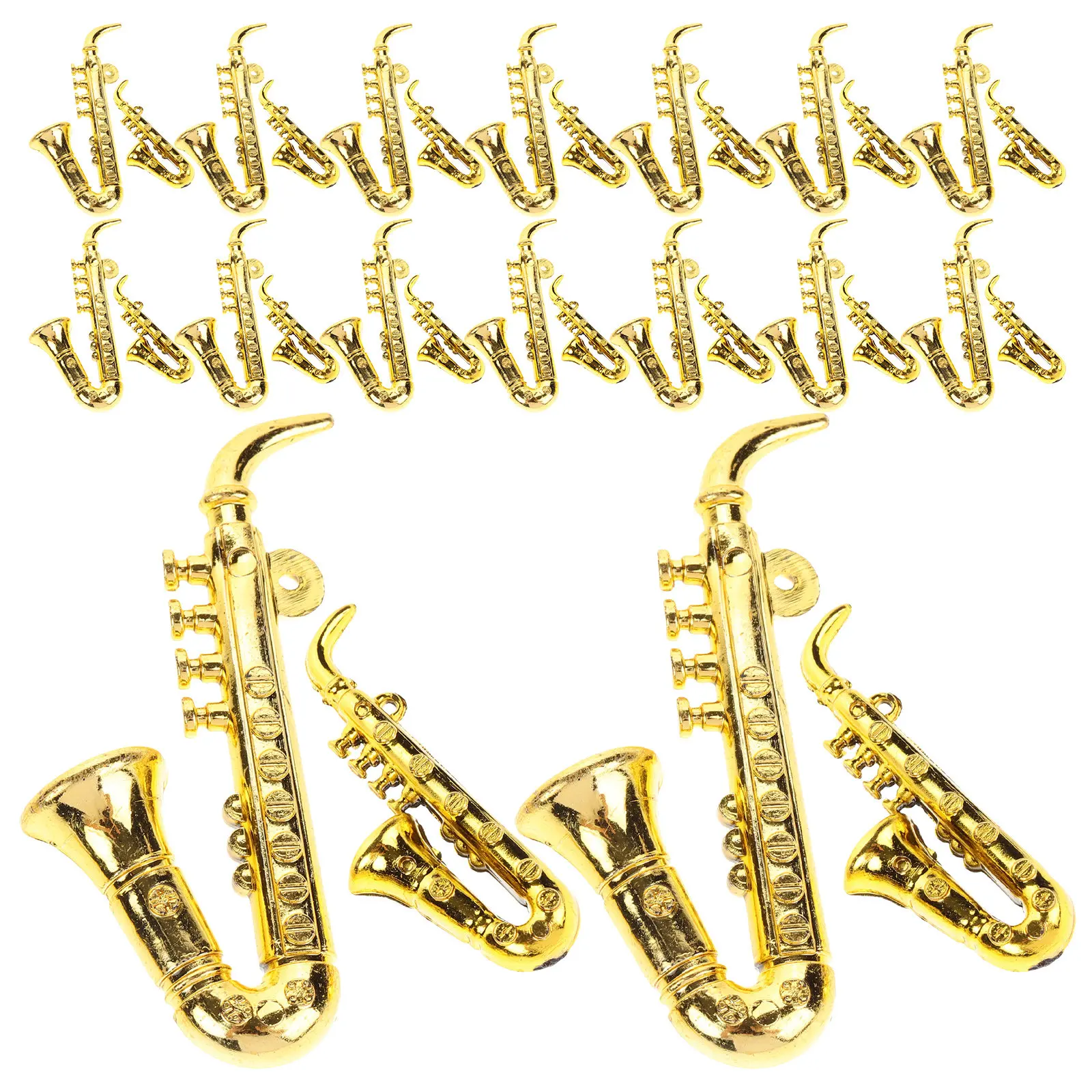 40 Buah Hiasan Natal Saksofon  - Musical Instrument Xmas Ornaments ulasan dan harga