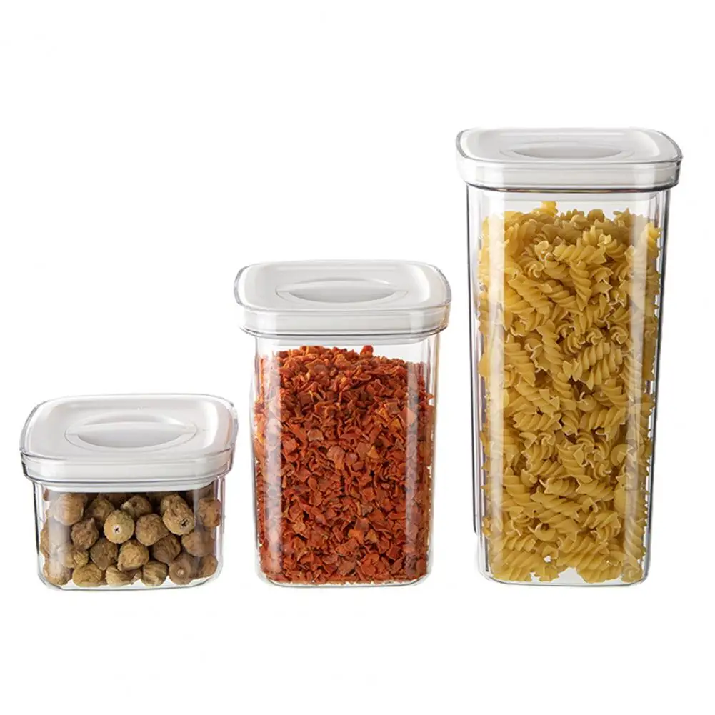 

Sealed Food Container Sealed Storage Jar Capacity Transparent Airtight Cereal Storage Box Organize Kitchen with This Sealed