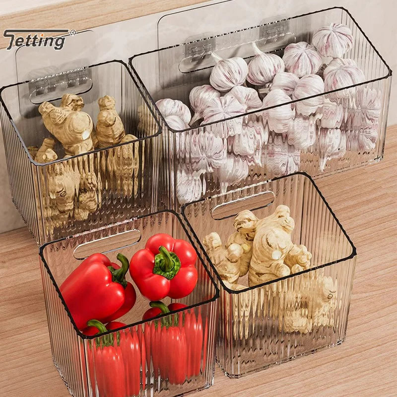 1Pcs Wall Hanging Basket Ginger And Garlic Storage Rack Wall Hanging Storage Box For Kitchen Bathroom Living Room