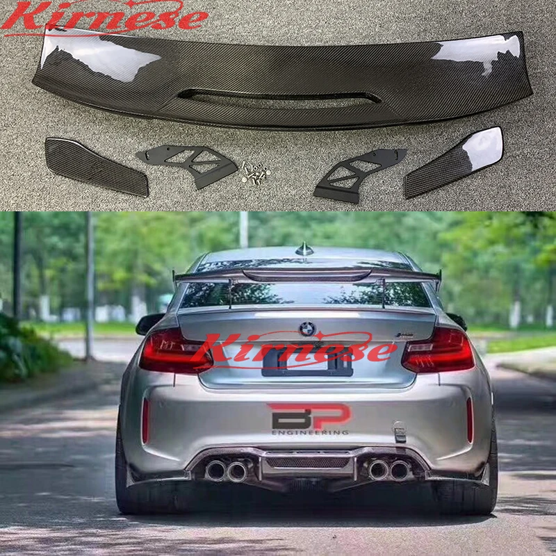 For BMW M1 M3 M4 M5 M6 Car Styling Exterior Carbon Fiber Modified Rear MAD Spoiler Tail Trunk Lip Wing Decoration