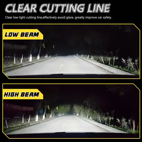 H4 LED Headlights 300000LM 300W CANBUS Plug-N-Play Turbo Auto Bulb High Low Light Fog Lamp 12V 24V Mini H4 Car Lights 6000K 8 best sales y6 led h4 - №7