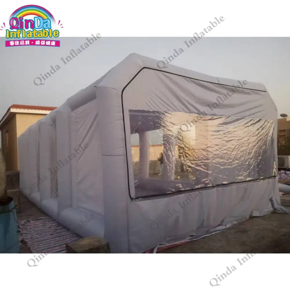9X4x3m Professional Supplier Inflatable Spraying Tent Cheap Mobile Used Inflatable Spray Paint Booth With Filter System