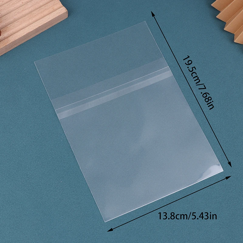 50 قطعة من أكمام الأقراص المضغوطة القابلة للإغلاق - واقي خارجي من البلاستيك الشفاف الكريستالي لسجلات الأقراص المضغوطة والشريط والفينيل، وتخزين الأرشيف الخالي من الأحماض