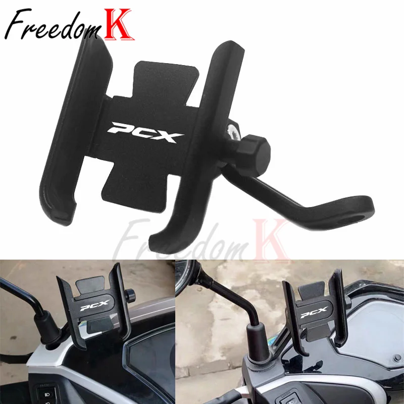 

Fit FOR PCX125 PCX150 PCX160 PCX 125 150 160 Accessories Motorcycle Handlebar Mobile Phone Holder GPS Stand Bracket
