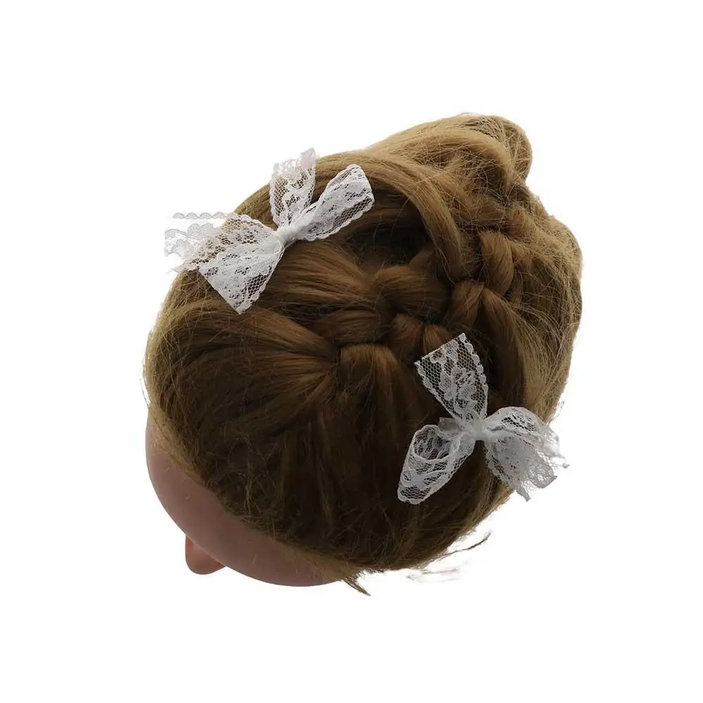 Lovely Cute Cloth Lace Female Korean Balletcore Barrettes Hair Accessories Bow Hairpin Female Hair Clips