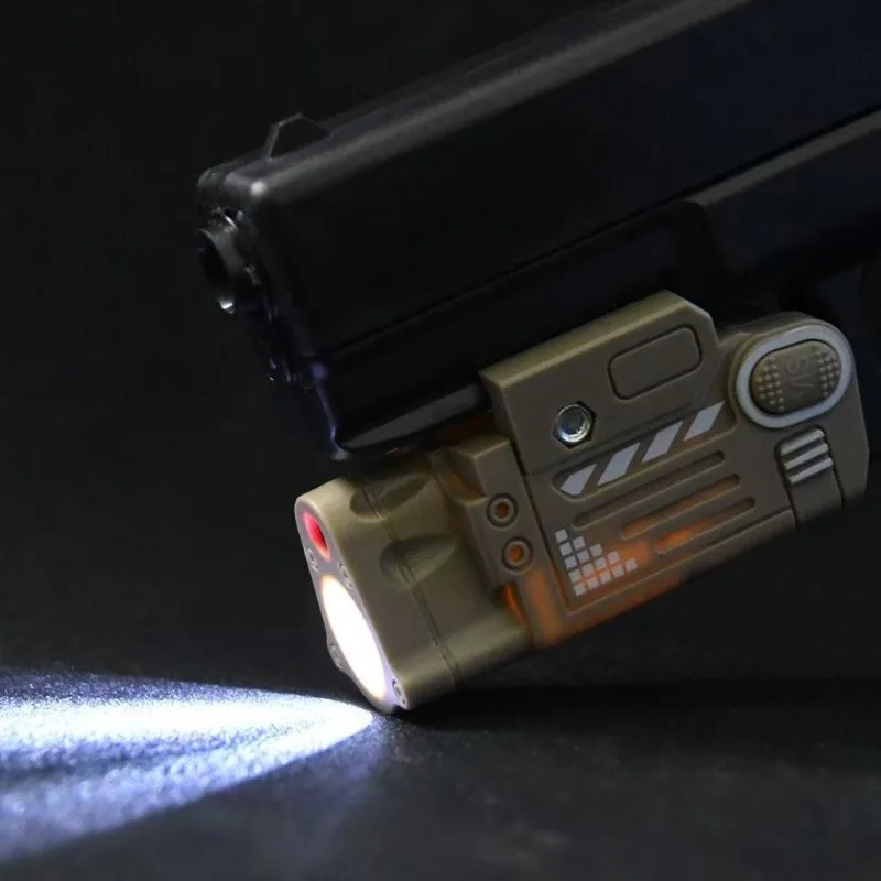 Plastic Triangle Clamp Light Built-in Red Beam Indicator for Hobby Model Modification
