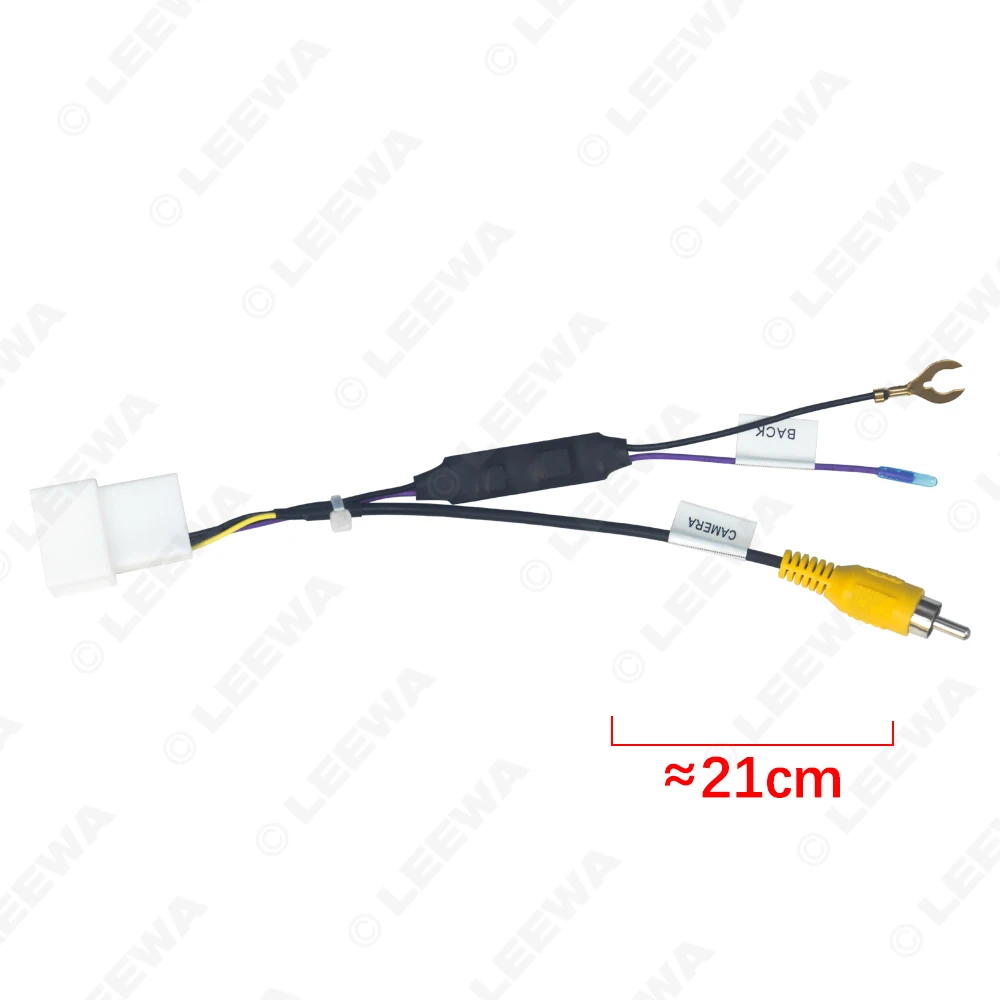 LEEWA 16-pin Car Reverse Camera Output Video Adapter Wiring Cable For Toyota Original Factory Camera Video Output #CA7457