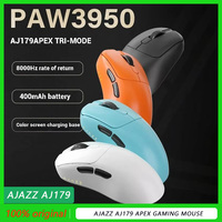 AJAZZ AJ179 Apex Gaming Mouse New Release Mouse PAW3950/3395 Lightweight Wireless three Mode 8k Rate Response Low Latency Mice