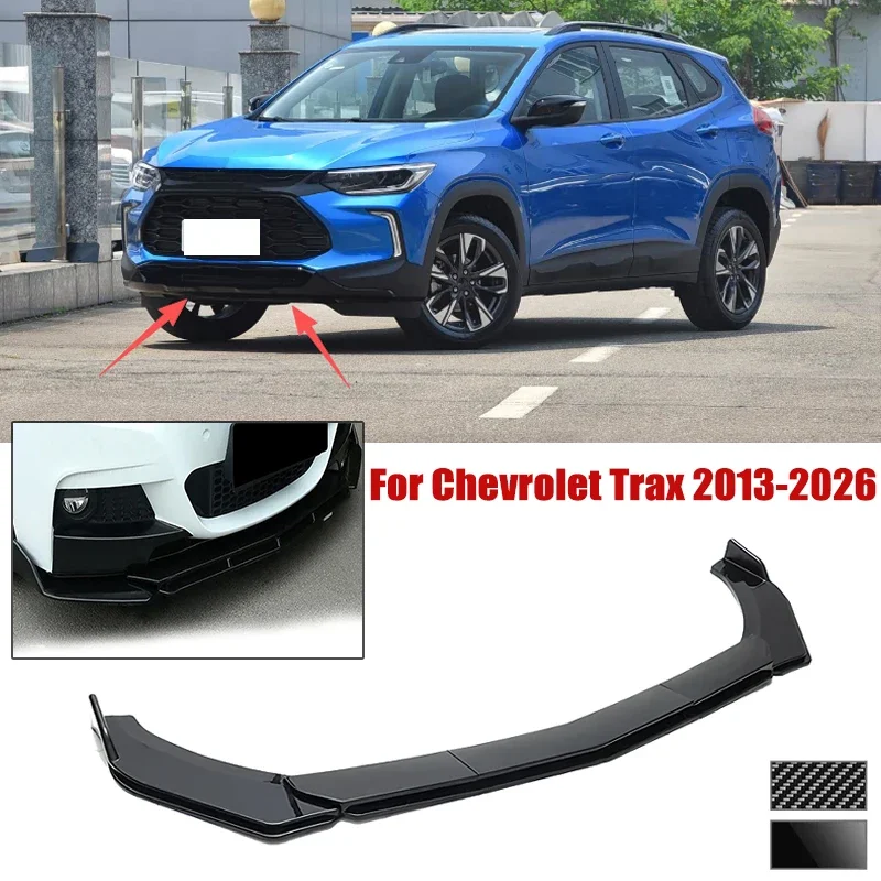 5pcs Front Bumper Shovel For Chevrolet Trax 2013-2026 Spoiler Front Bumper Deflector Anti Scratch Protection Device Accessories