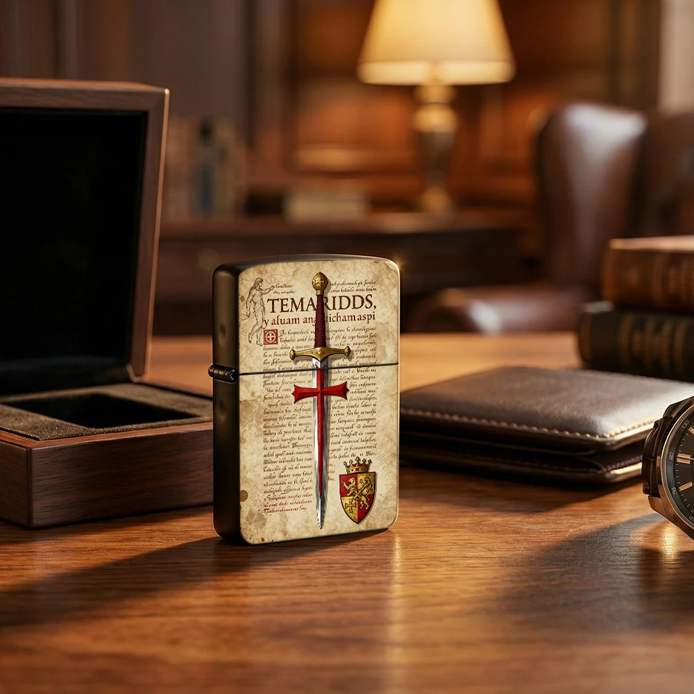 Vintage Collectible Lighters - Isqueiro Vintage Medieval com Design de
