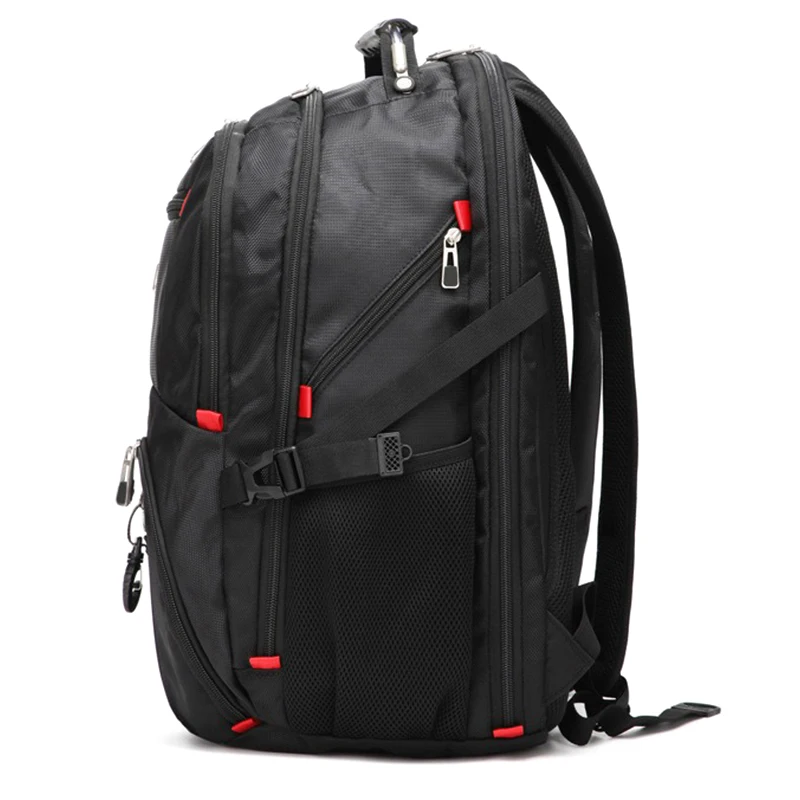 Mochila de gran capacidad para hombre, morral de viaje multifuncional con puerto USB, impermeable, antirrobo, para ordenador portátil de 17,3