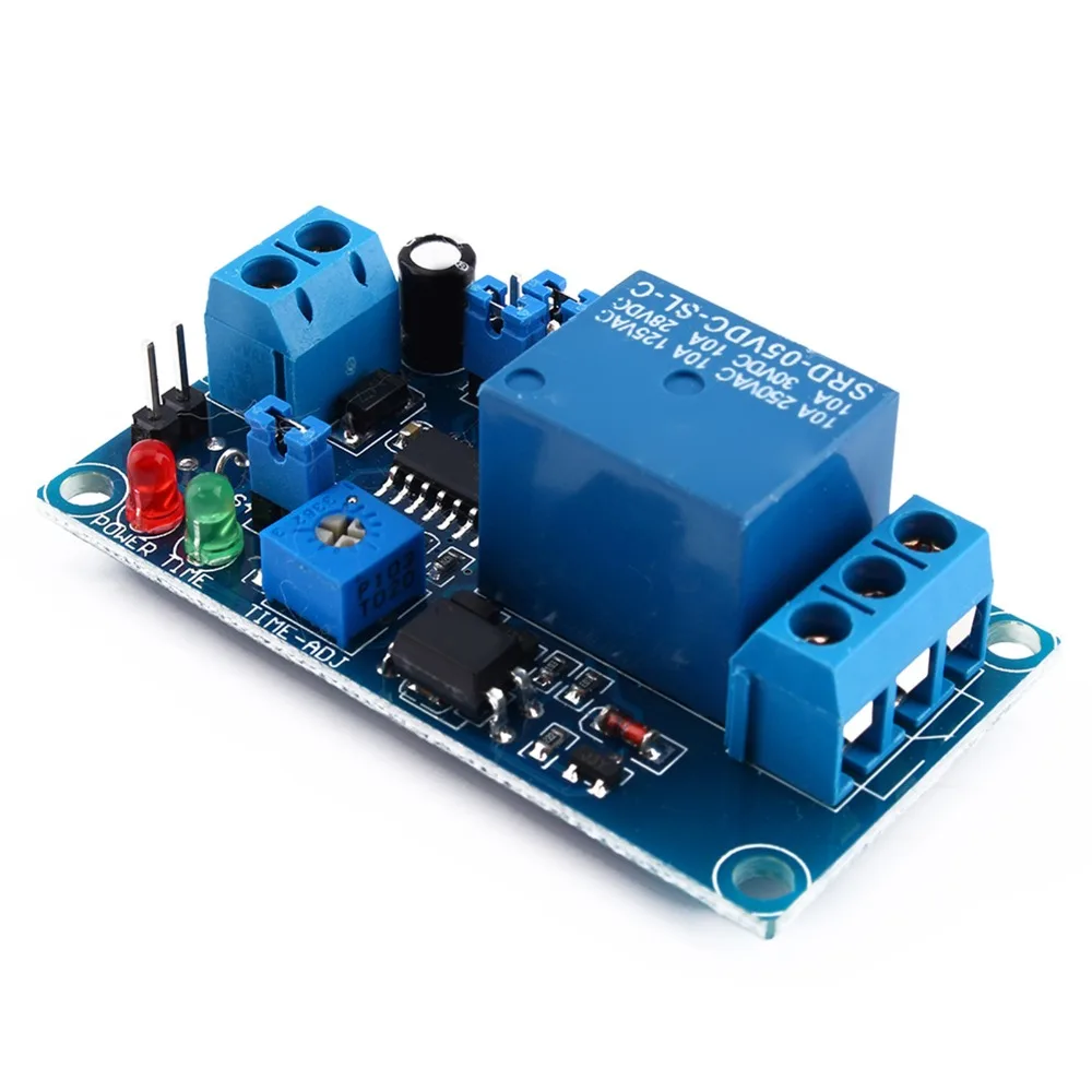 DC 5V Relay Module Adjustable Delay Large Current Load Cycle Trigger Timer Delay Circuit Module Timing Applications