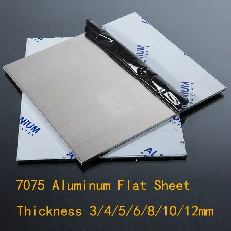Alumínio Flat Plate Folha Espessura mm mm mm mm mm 10 mm 12 mm Aviação t6 Super Hard Metal Board Cnc Ferramenta Peças Painel Impressora 3d 7075