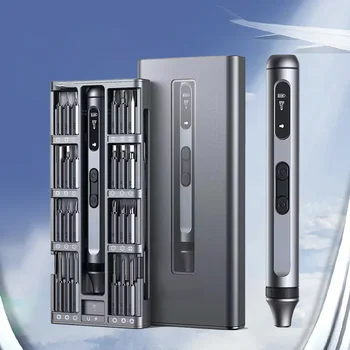 Yeni Hassas Elektrikli Tornavida Seti Sessiz ve Dayanıklı Tip-C Hızlı Şarj Akülü Tornavida Taşınabilir Ev Elektrikli El Aletleri