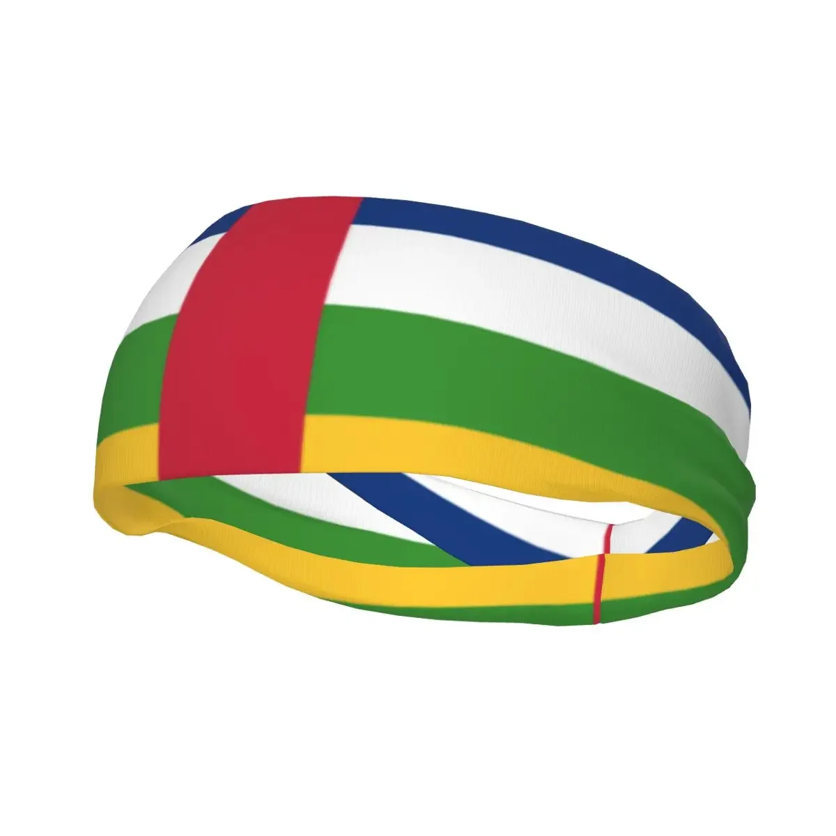 Flag Of The Central African Republic Elastic Hair Band Yoga Headband Makeup Hair Hoop Headwrap