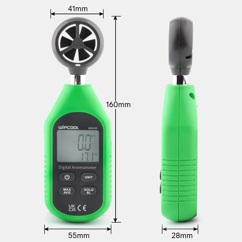 Handheld Anemometer ADA30 Digital Display Anemometer Anemometer High Precision Air Measurement
