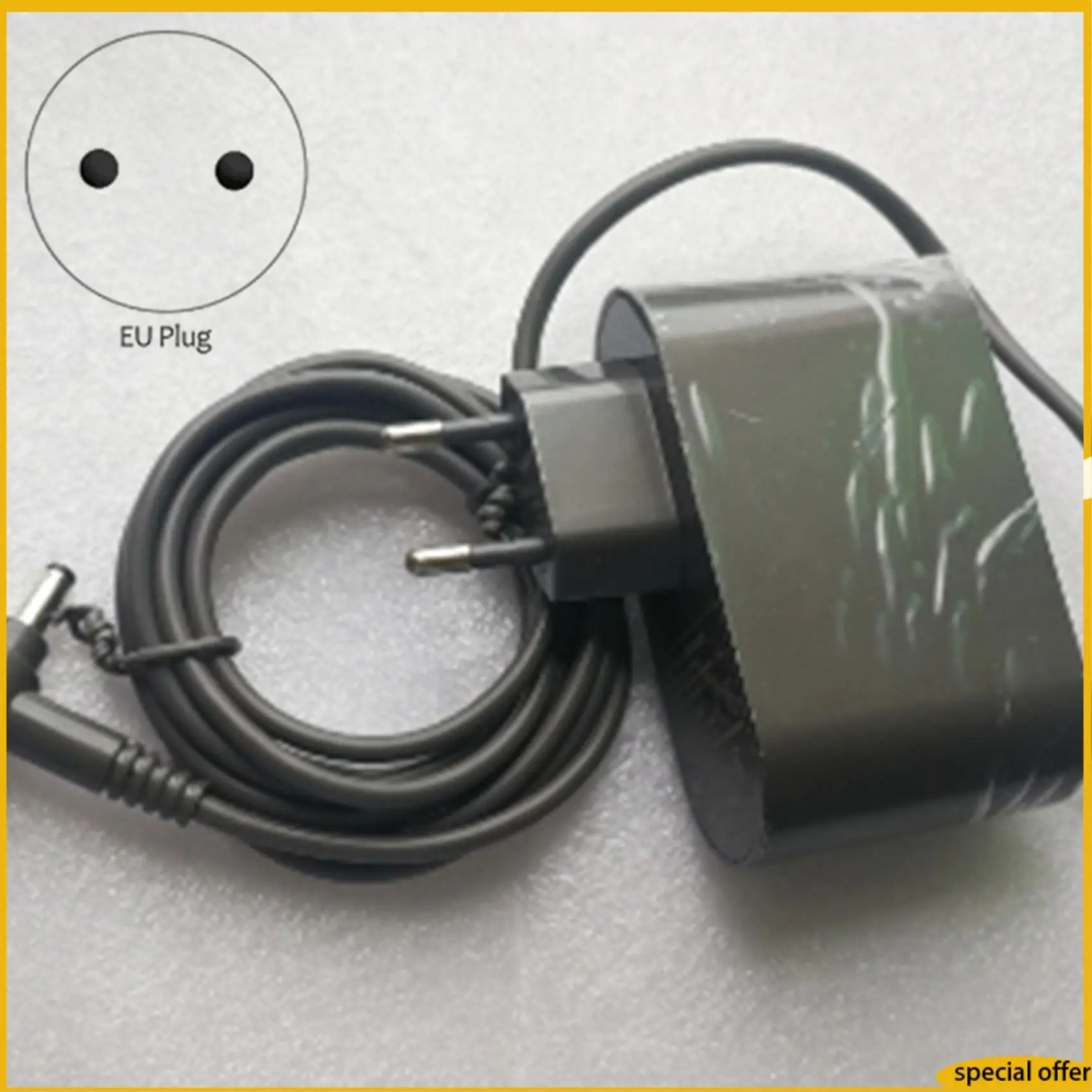 

A61I 2X Suitable For Dyson Dyson V10 Vacuum Cleaner Charger 30.45V-1.1A Vacuum Cleaner Power Adapter-EU Plug