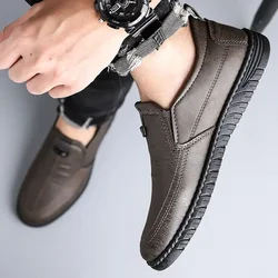 Slip-on Man Casual Shoe Round Toe Free Delivery Shipping Classic Leather Loafers Shoes for Men Original Cheap Clearance Designer
