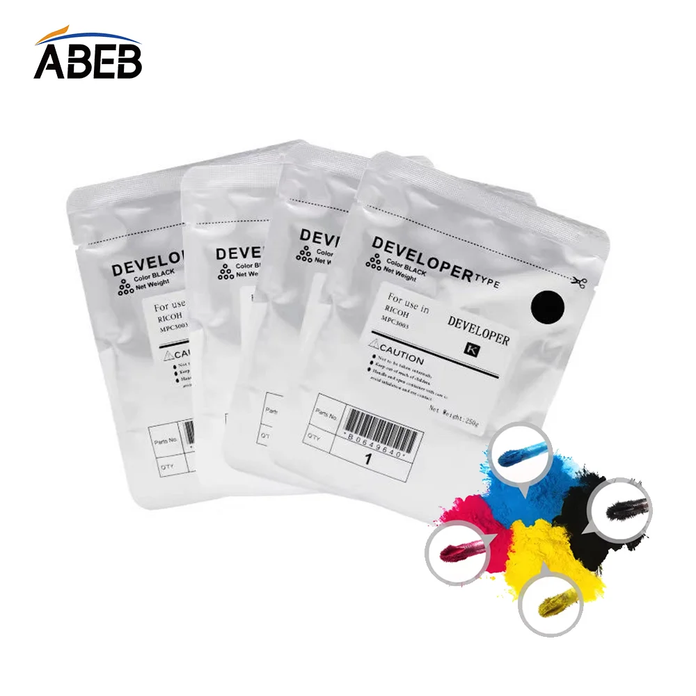 1Set/4pcs Developer Powder For Ricoh  IMC2000 IMC2500 IMC3000 IMC3500 IMC4500 IMC5500 IMC6000 High Quality Imports Iron Carrier