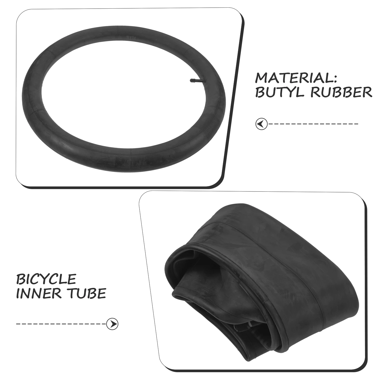 

Bicycle Inner 20x3.0 Shock Absorption Wear Resistant Replacement Inner Tire For Replacement Tire Mountain Bike