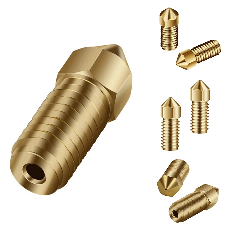 3D Printer Extruder Nozzle High Hardness Hardened Brass Nozzle For ED3 MK8 Heating Blocks For Ankermake D Printer