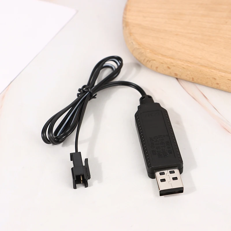 USB Charger Cable For 3.7V Lithium Battery Charger SM-2P Forward RC Car Aircraft Parts RC Quadcopter Toy Aircraft Accessories