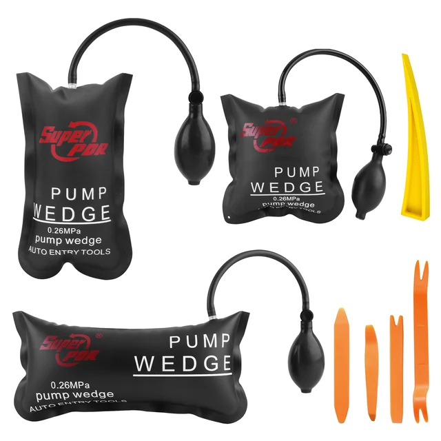 PDR Locksmith Supplies Pump Wedge Auto Entry Tool Narzędzia ślusarskie Air Wedge Lock Narzędzia do otwierania zamków Zestaw wytrychów do otwartych drzwi