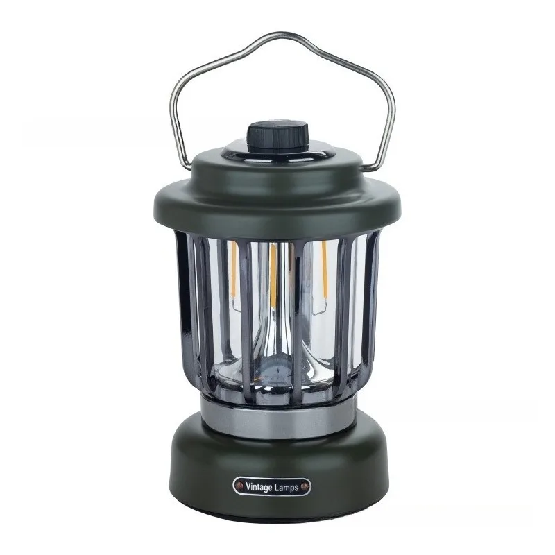 

Перезаряжаемый металлический ретро-фонарь для кемпинга, аварийная лампа для кемпинга