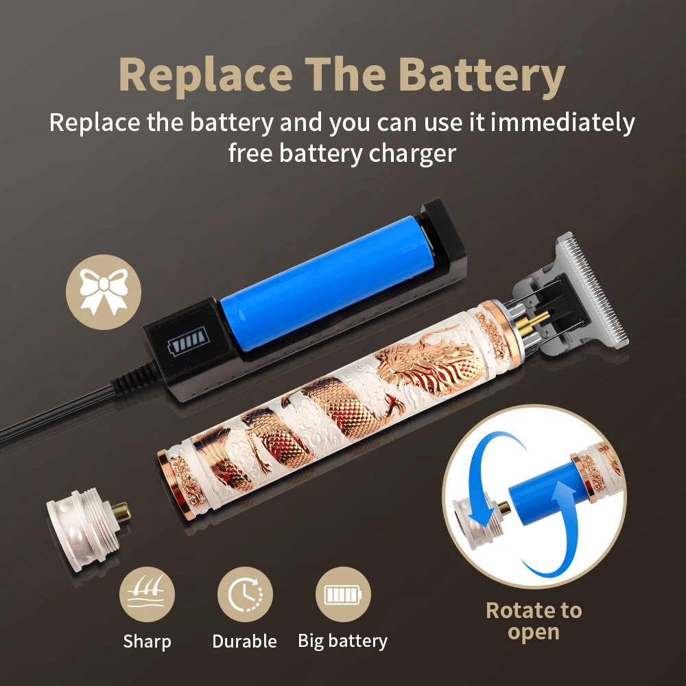 男性用コードレス電気バリカン,男性用プロバリカン,ヴィンテージ,シェーバー,HYN-001,t9,素晴らしいオファー