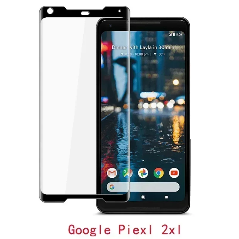 3d curvo vidro temperado película protetora para google pixel 2, 2xl, 3, 3xl, 3a, 4a, 5a, 6a, cobertura completa para pixel 7, 5, 6 xl