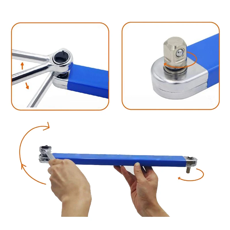 Multifunctional Extended Torque Wrench Car Repair Hand Tool Set Ratchet Tool Bicycle Garage Car Wrench Professional Tool