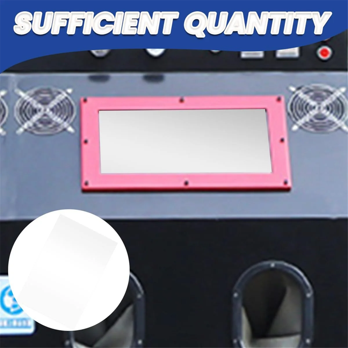 A83Z 24 PCS Sandblasting Cabinet Mirror Protection Film Polyester Sandblasting Cabinet Interior Protection Film 23inX11in