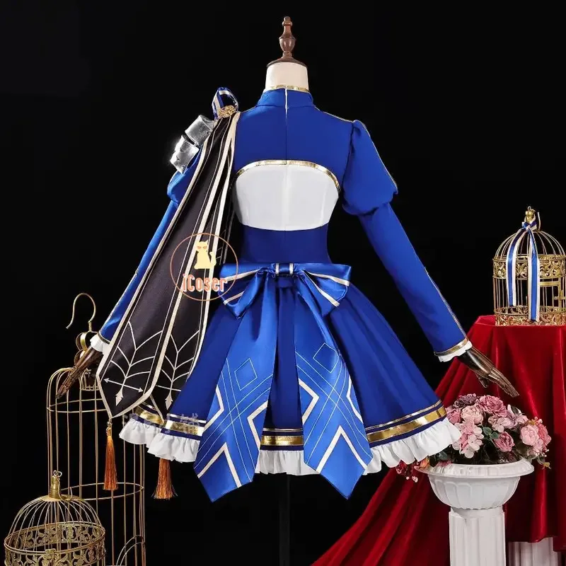 

Aaa12 3Honkai Star Rail Fate Saber Косплей Костюм Парик Платье Униформа Головные Уборы Хэллоуин Вечеринка для Женщин Девочек Карнавал Cos Реквизит
