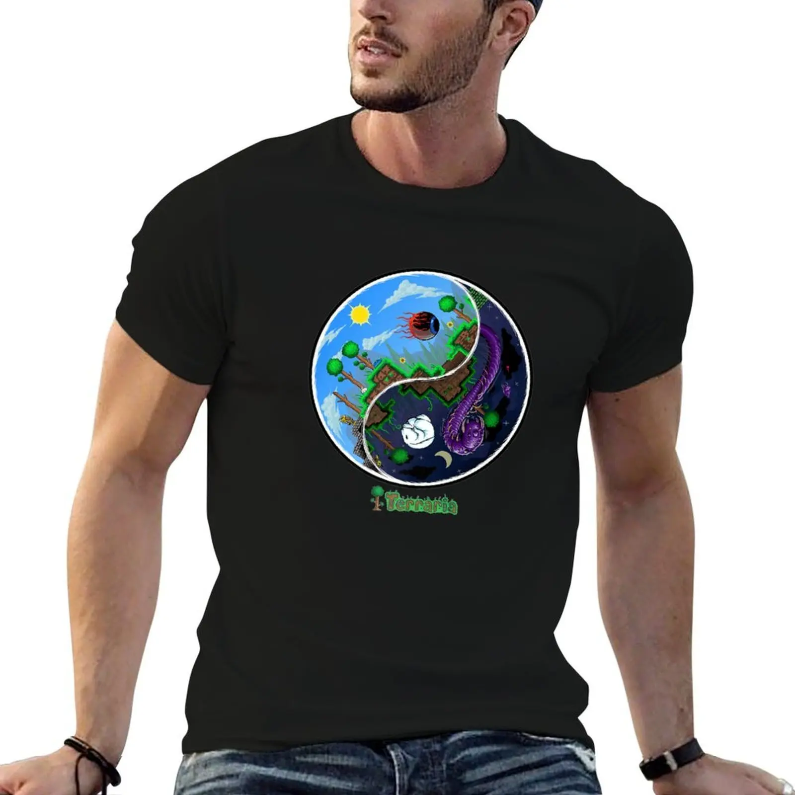 

man & Men t t and Terraria Women Day for tshirt For shirt T-Shirt cotton 100% Night 100 percent cotton man cotton shirt