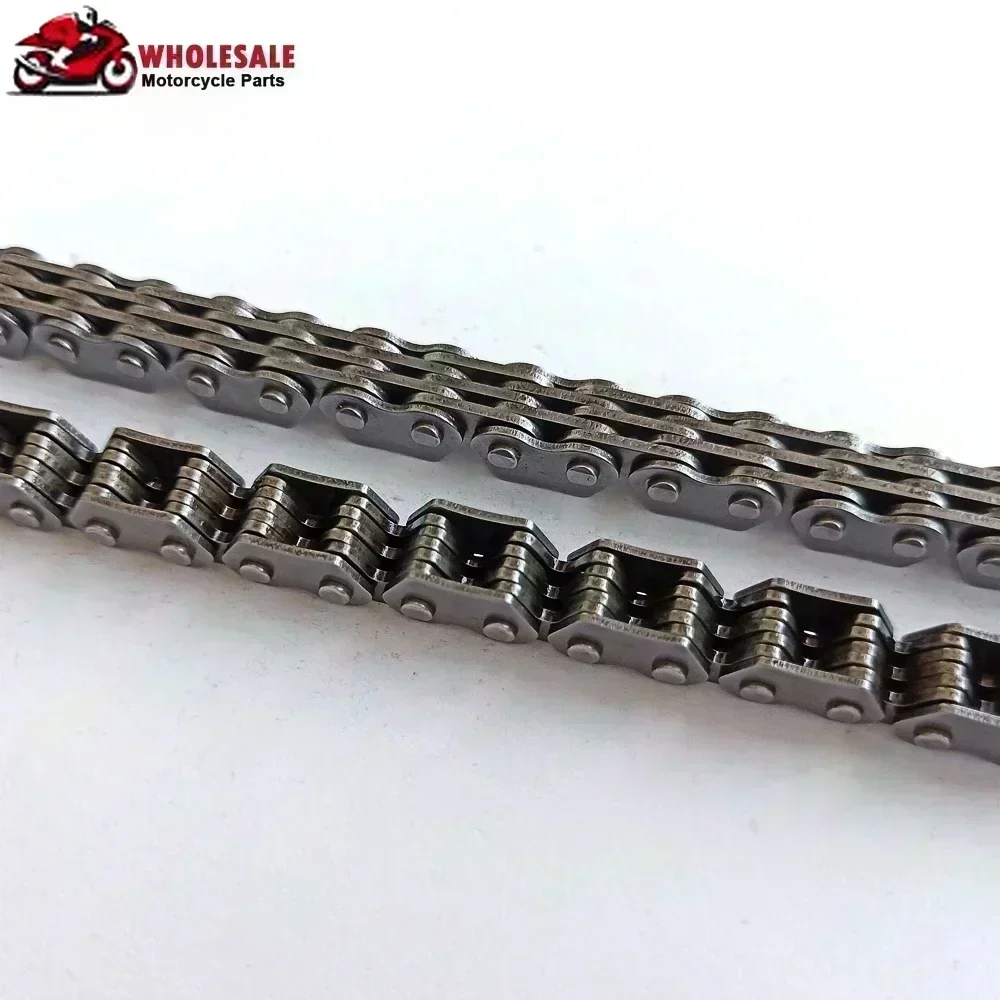 Silencioso Cam Camshaft Corrente cronometrada do motor, peças da motocicleta, 3x4, 3x4, link 118L, apto para Honda XR650L, XR 650 L, 1993-2020, 2018, 2019