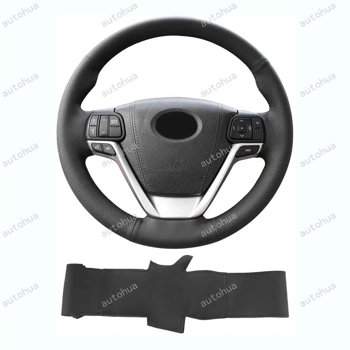 

Hand Sewn Steering Wheel Cover for Honda Accord 10th 2018-2021/ Honda Insight 2019-2021,Non-Slip Breathable Microfiber Leather