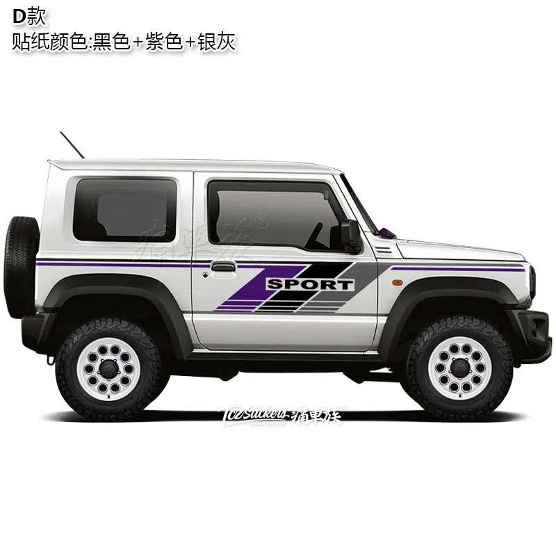 New car sticker left and right side decoration customized sporty off-road Vinyl Film FOR Suzuki Jimny