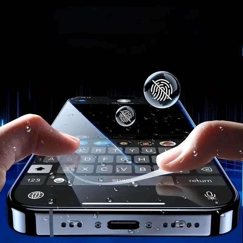 4 قطعة تغطية كاملة الزجاج المقسى حامي الشاشة الخصوصية آيفون 17 16 15 برو ماكس 16e 14 13 12 11 برو ميني XR XS ماكس الزجاج