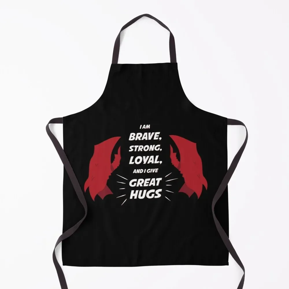 Scorpia: I am BRAVE, STRONG, LOYAL, and I give GREAT HUGS - She Ra and the Princesses of Power Apron Nursing Apron