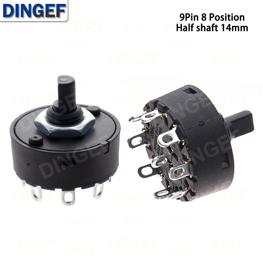 Knob Switch 6A 2/3/5/6/7/8 Position Rotary Switch Electric Oven Power Switch 3/4/6/7/8/9Pin Heater Temperature Control Switch image 3