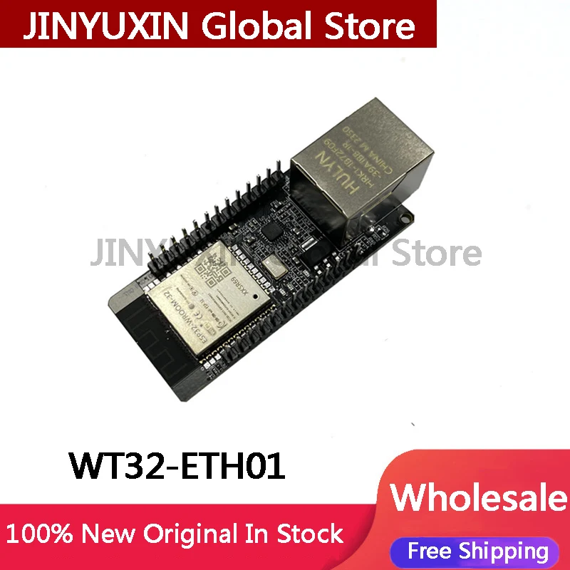 1Piece WT32-ETH01 Embedded Serial Port to Ethernet/WiFi&Bluetooth MCU Module Wireless Module In Stock Wholesale