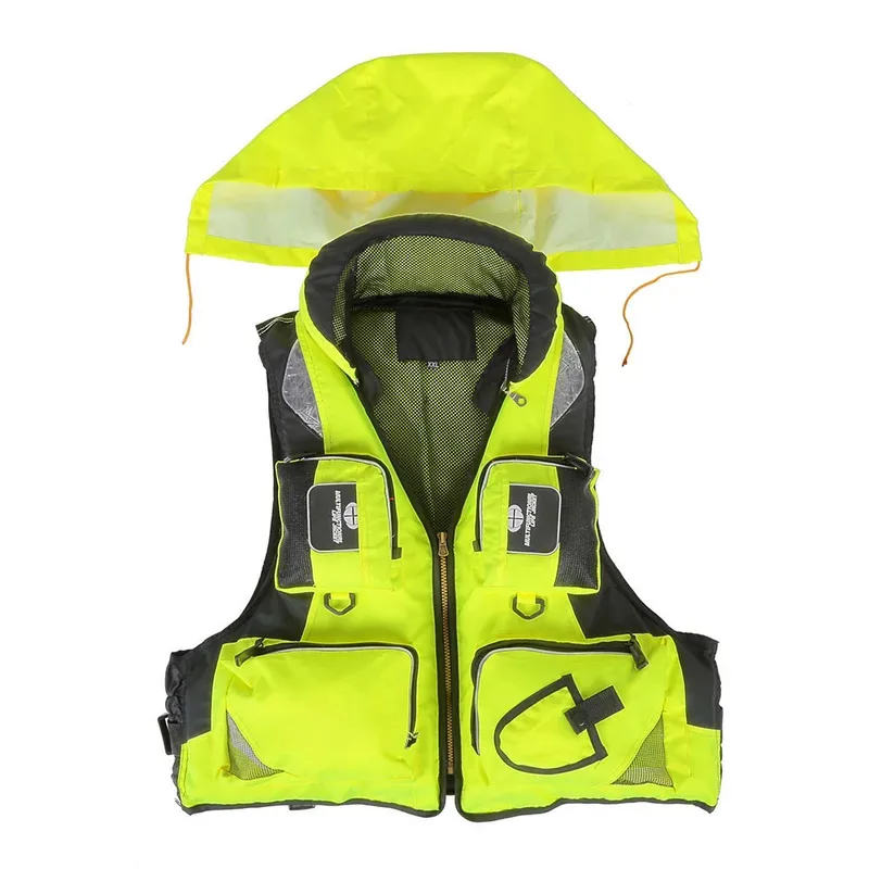

Professional Life Vest Fishing Adult Safety Life Multi-Pocket Jacket Survival Life Vest Swimming Boating Drifting